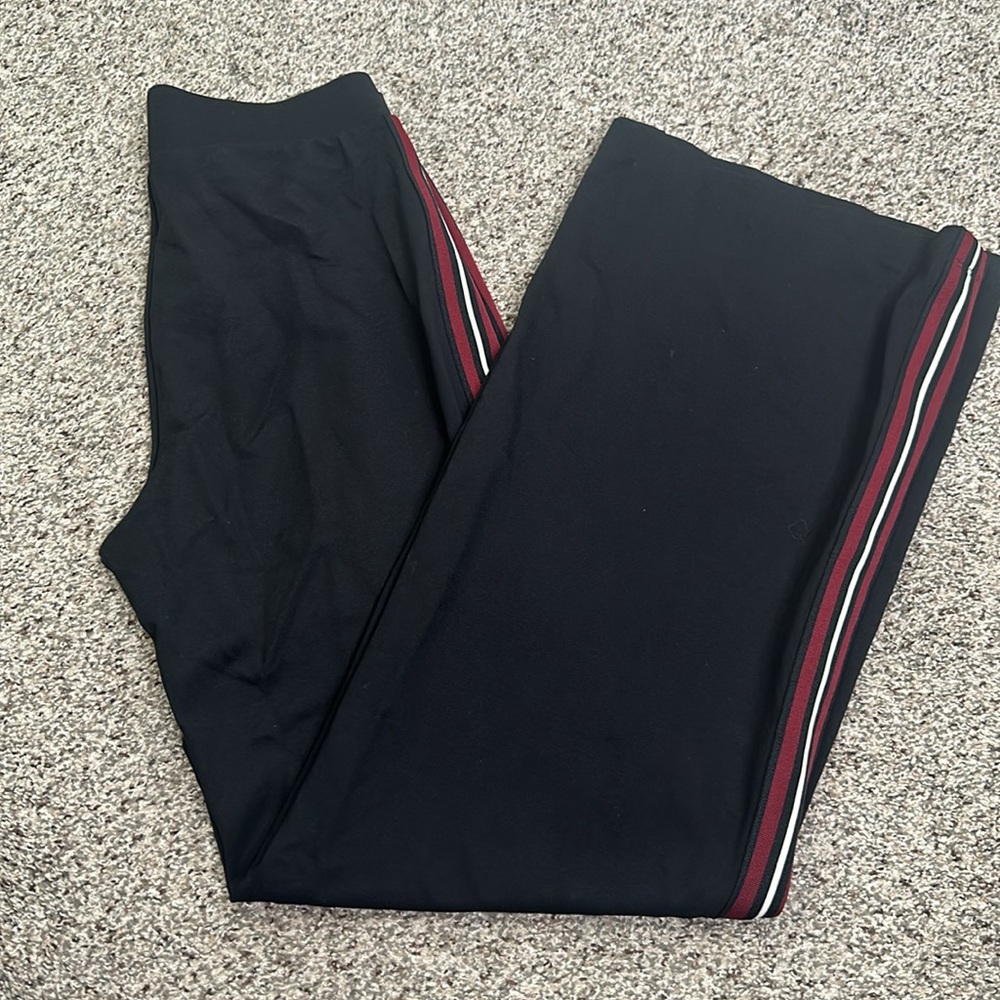 Express wide leg flares pull on pant size small black side strip - Picture 8 of 8